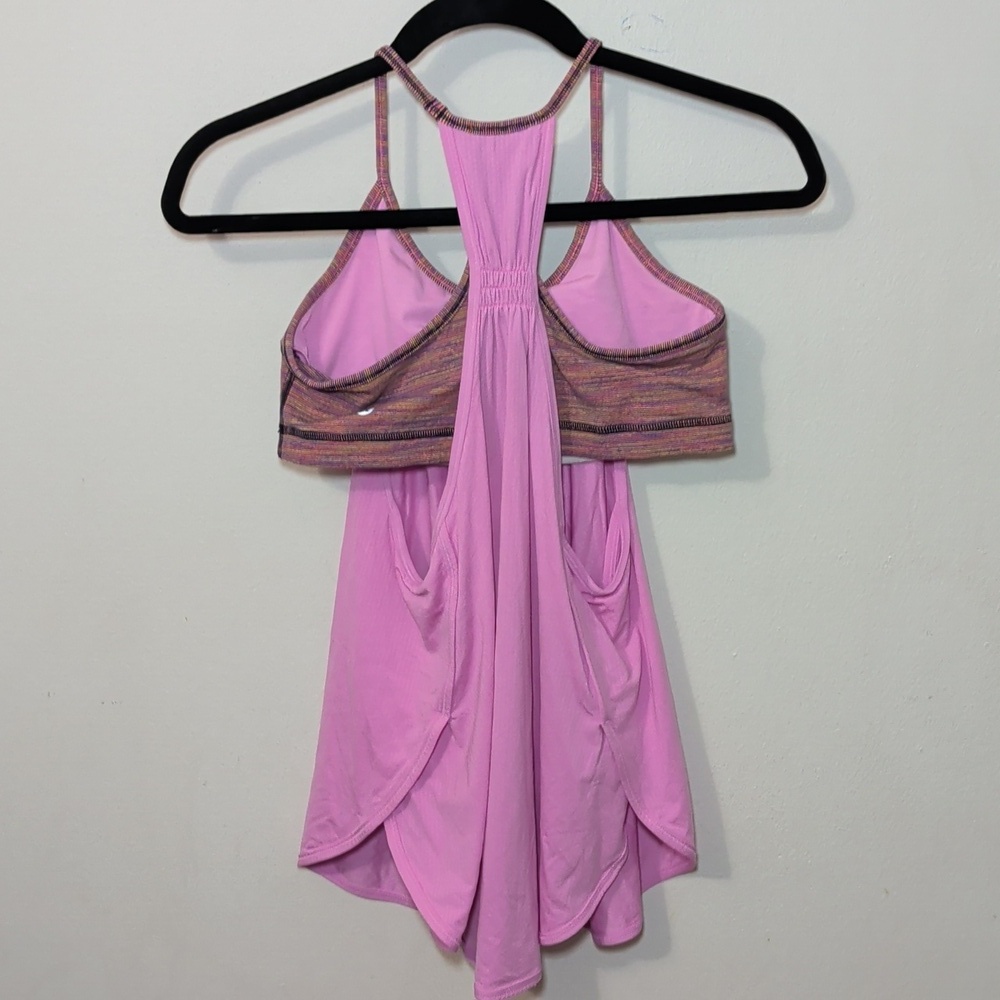 Lululemon Tuck Me In Tank Vintage Pink Space Dye Breathable Yoga Women's Size 6 - Picture 5 of 7
